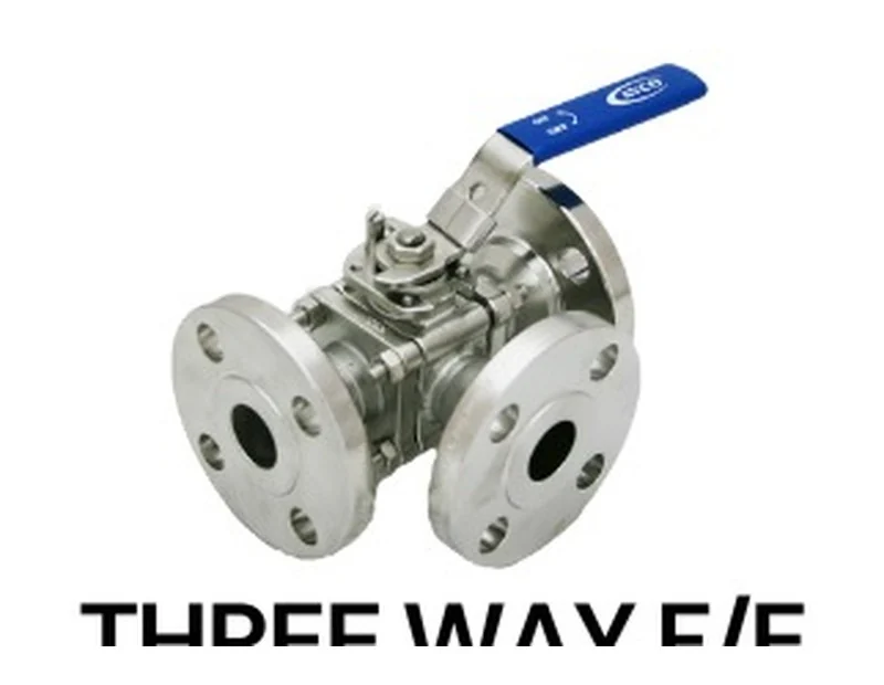 Three-Way Flanged Ball Valve product reference image
